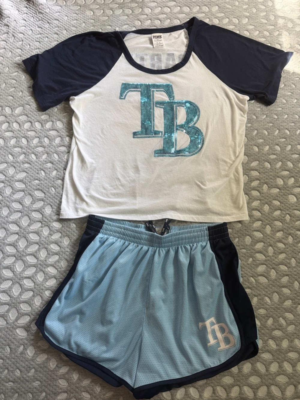 PINK Victoria’s Secret Tampa Bay Rays MLB Shorts Set